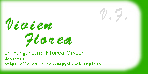 vivien florea business card